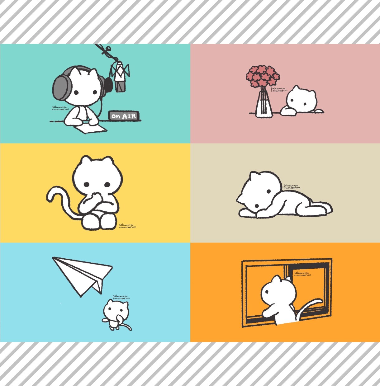 note見出し画像・ヘッダー用ネコイラスト描きます 記事内容に合うネコ見出し画像でシンプルながら個性ある記事に イメージ8