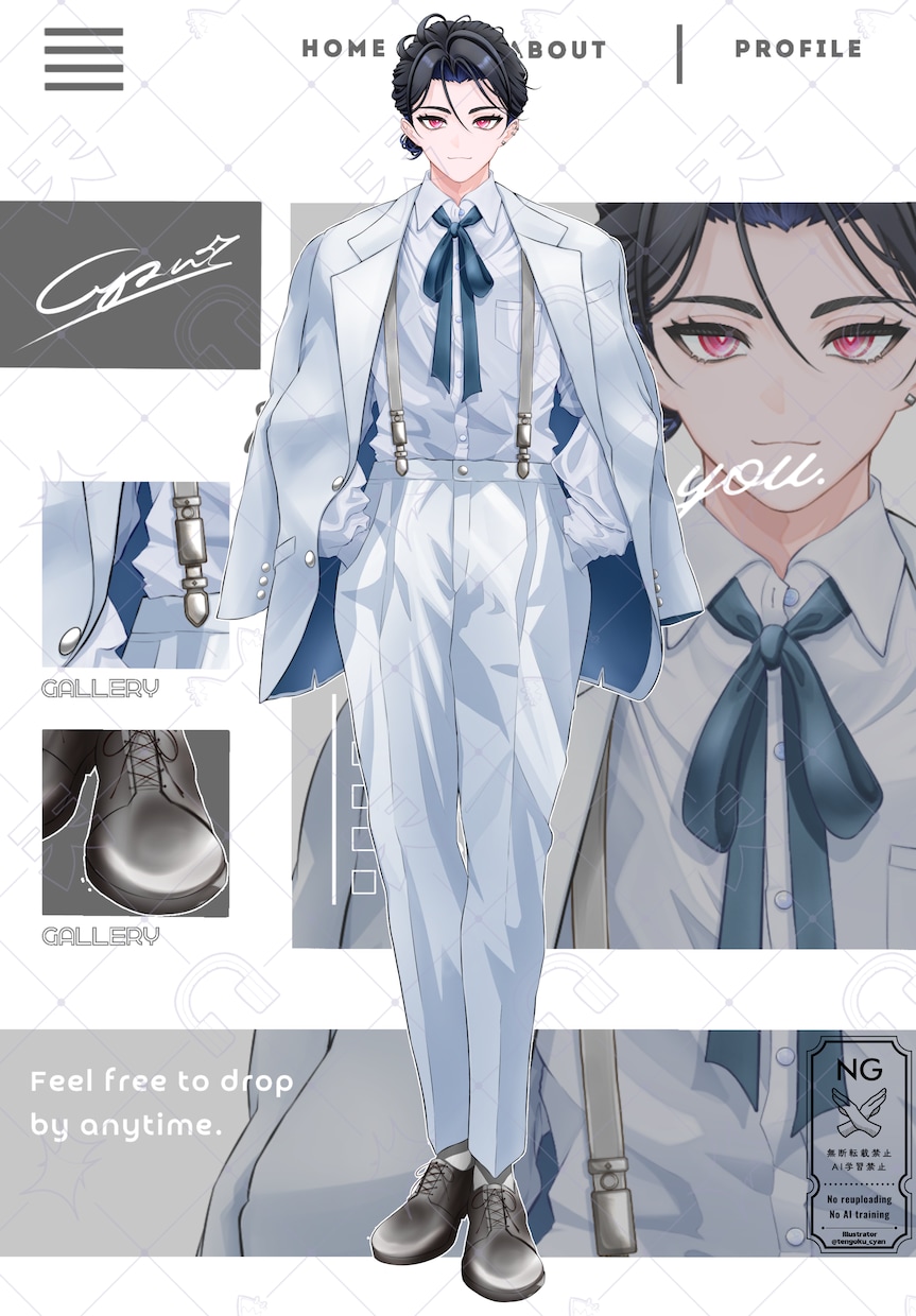 IRIAMやVtuberの立ち絵をキャラデザします IRIAM動作確認有！目を惹く高品質な立ち絵で活動をお手伝い イメージ4