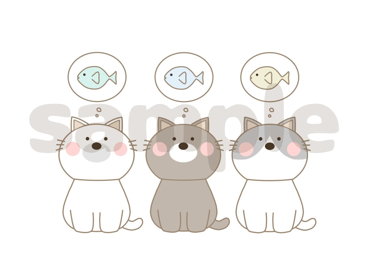 シンプルでかわいいイラスト作成します 服装、髪型、表情等の希望に応じます！3回まで修正無料です！ イメージ7