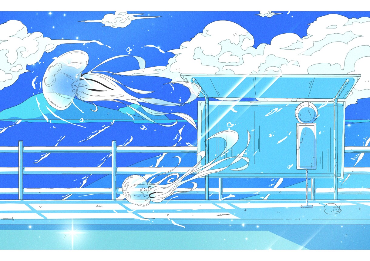 ジャケ写、MVにも！爽やかイラスト描きます SNS１万人超！売れるMVや表紙、ジャケ写何でも対応します イメージ6