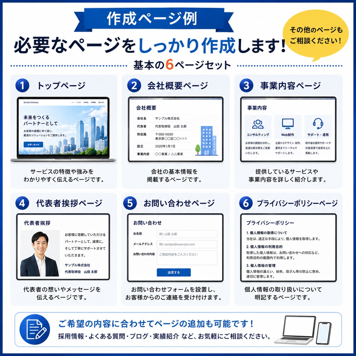 初めての方向けホームページを制作します Gamma AIで確認後WordPressへ移行 イメージ4