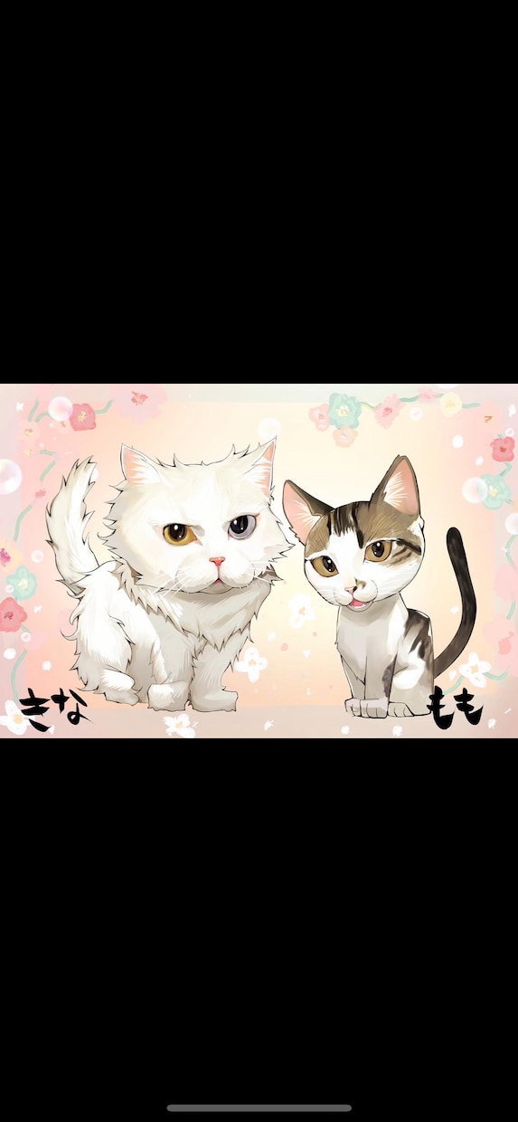 お写真を元に愛するペットの似顔絵を描きます 愛するペットをがポップなイラスト風で描かせて頂きます！ イメージ4