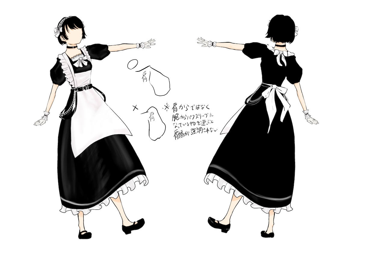 夢の衣装をデザインします 想像を現実に。あなたが求めるお洋服ラフを描く イメージ4
