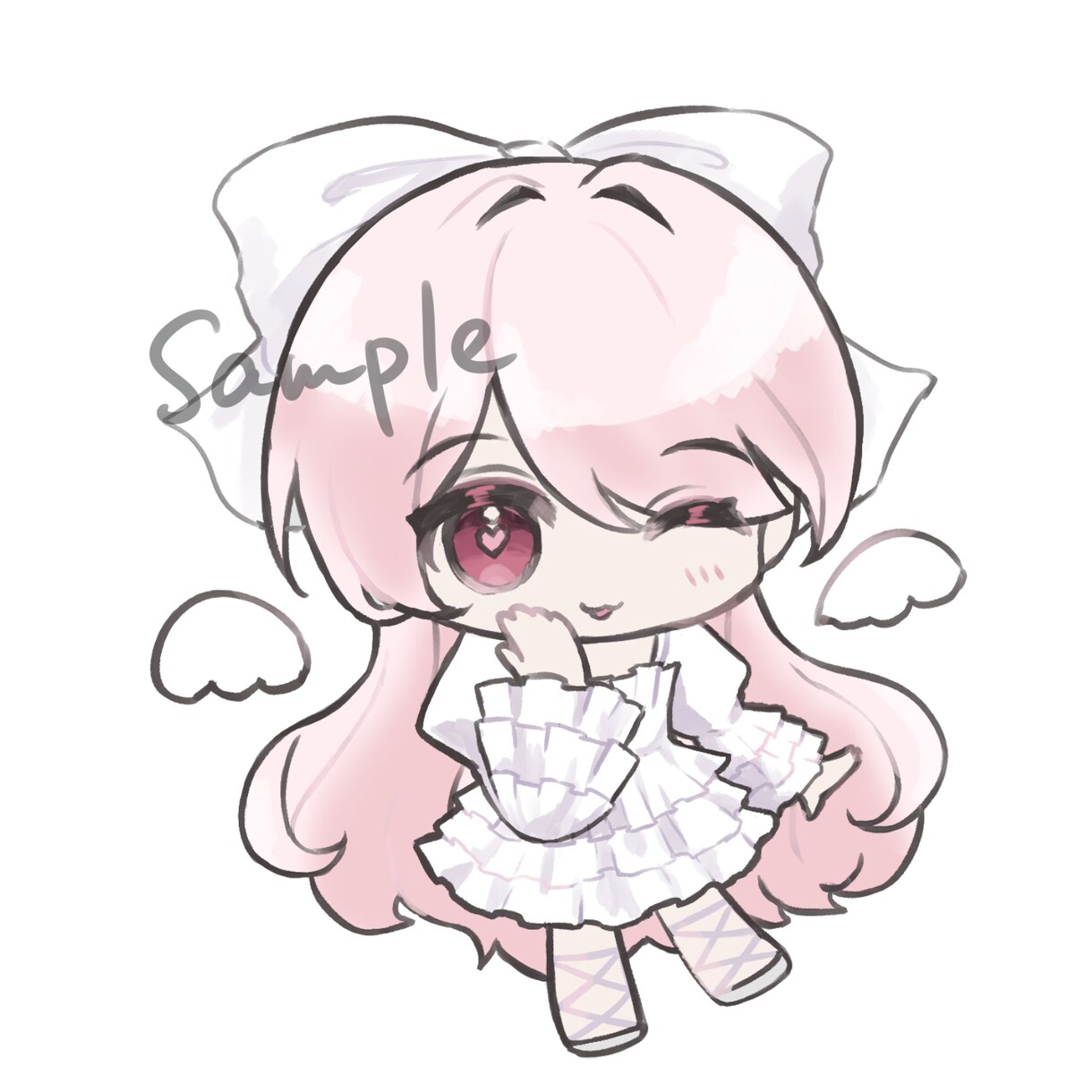 可愛い女の子のSDイラストを制作します ときめきを感じるような可愛さを大事にしています♡ イメージ7