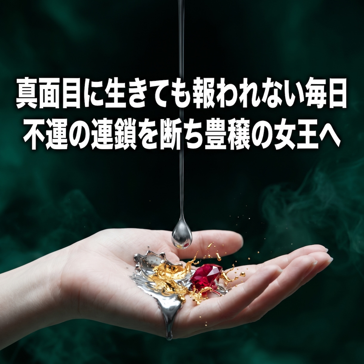将来の不安や夜の孤独を浄化し女王の器へ覚醒させます 「このまま終わる恐怖」を焼き払い、愛と恵みが巡る至高の玉座へ イメージ4