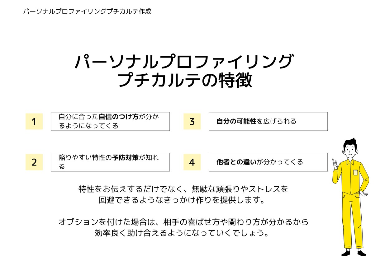 パーソナル・プロファイリング・プチカルテを作ります 今の自分に息苦しさを感じるあなたへ～生まれ持つ特性を教えます イメージ5
