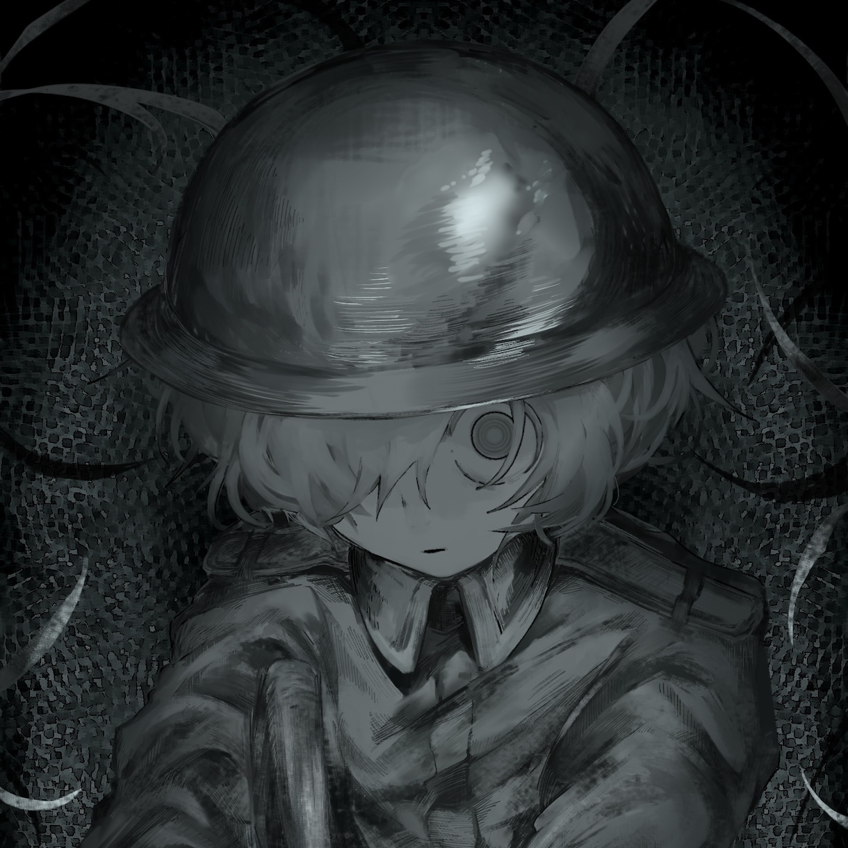 陰鬱とした厚塗り一枚絵、描きます こちらでは、陰鬱とした雰囲気の厚塗り一枚絵を提供致します。 イメージ1