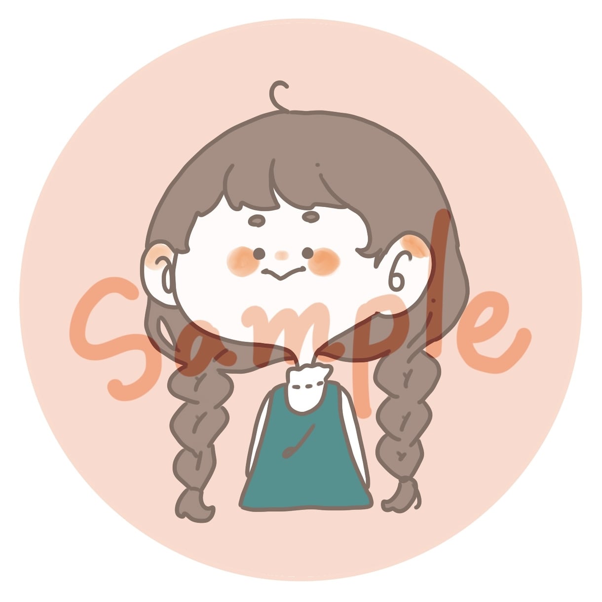 世界に一つだけ︎✿ゆるかわなアイコンを描きます 【最短当日】張り切りすぎないイラストならこちらへ︎ イメージ2