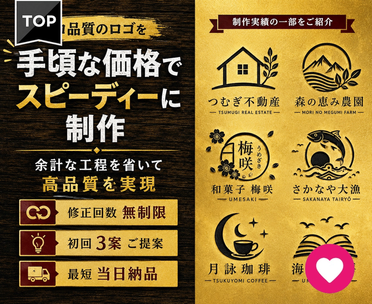 3案提案▶修正無制限▶即日制作▶プロが作成します ■3案提案■修正無制限■シンプルで伝わるロゴ制作■ご相談OK イメージ1