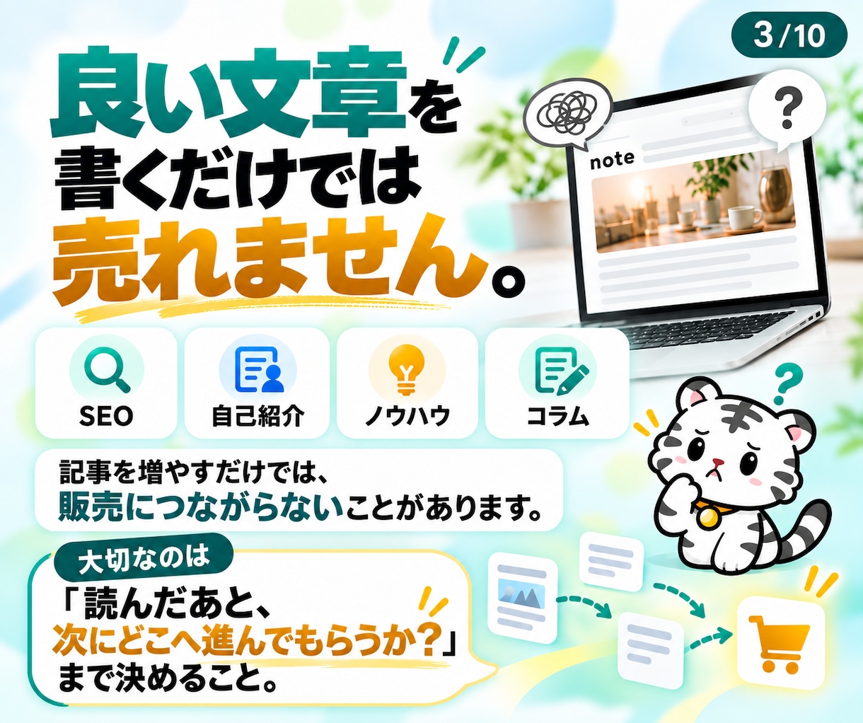 商品につながるnote販売導線を丸ごと作成します SNS→note→商品までの販売導線を一式設計 イメージ3
