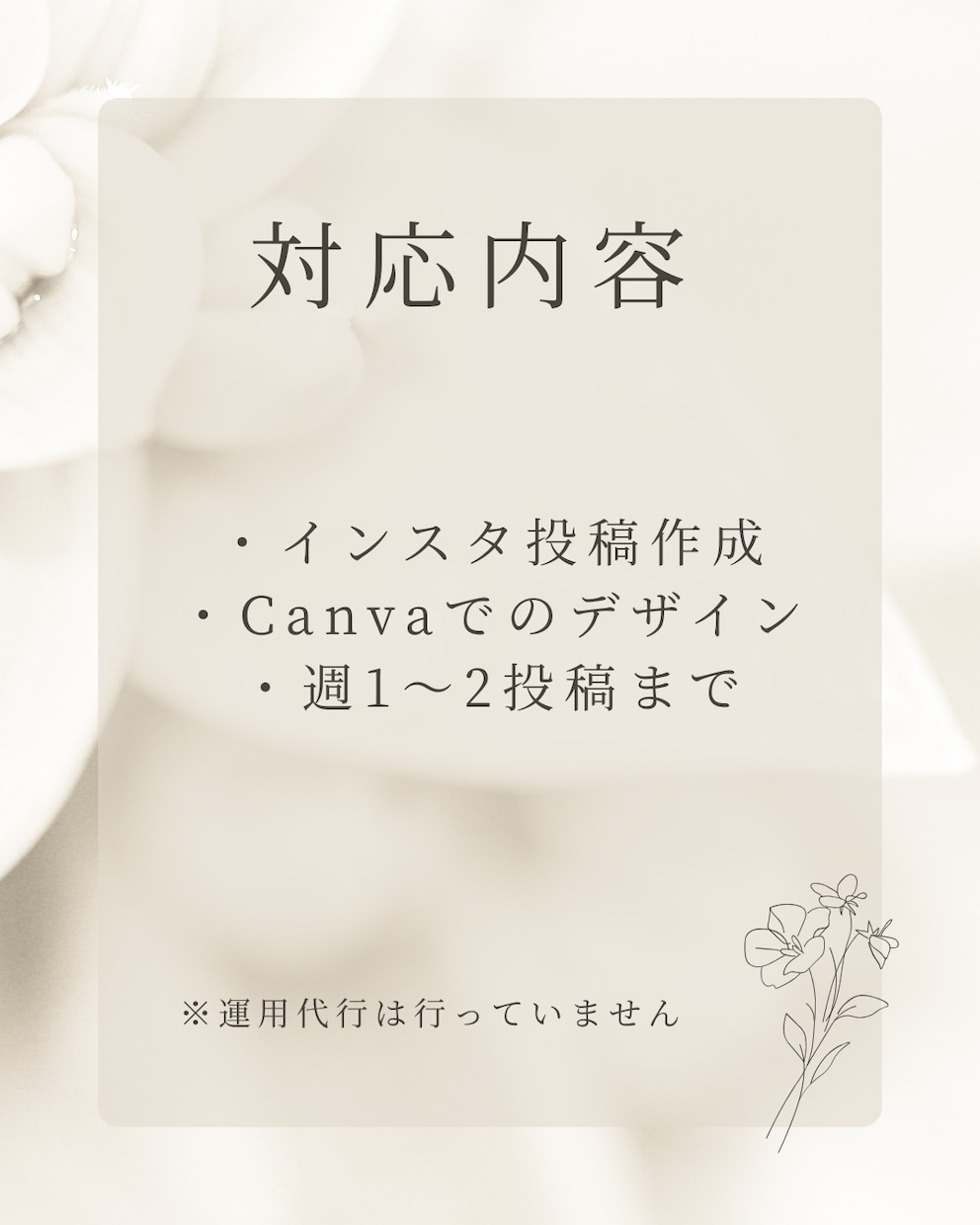 インスタ投稿作成をお手伝いをします 忙しくて投稿作成の時間がない方向け イメージ2