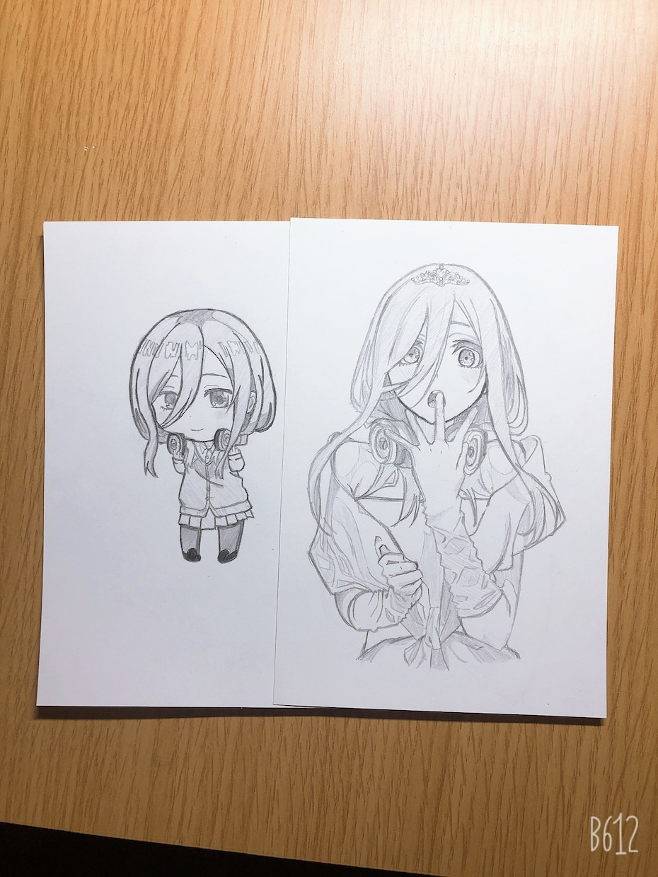 鉛筆画で好きなキャラクターを描きます 鉛筆画で描かれた手書きイラスト、1枚どうですか？ イメージ5