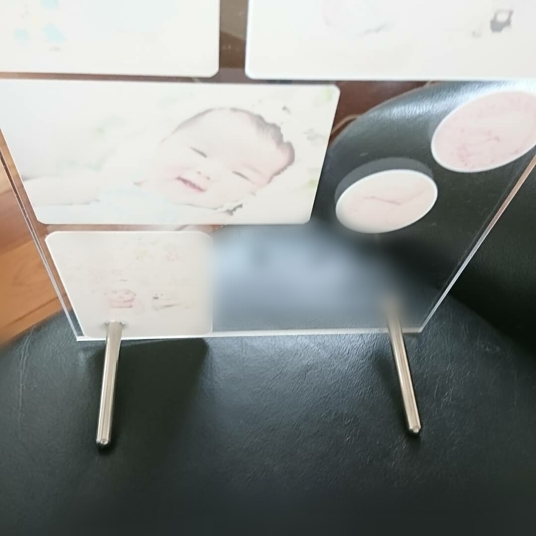 お子様の記念にアクリルフォトフレーム作成します お写真を頂きこちらでデザインしたフォトフレーム作成致します イメージ2