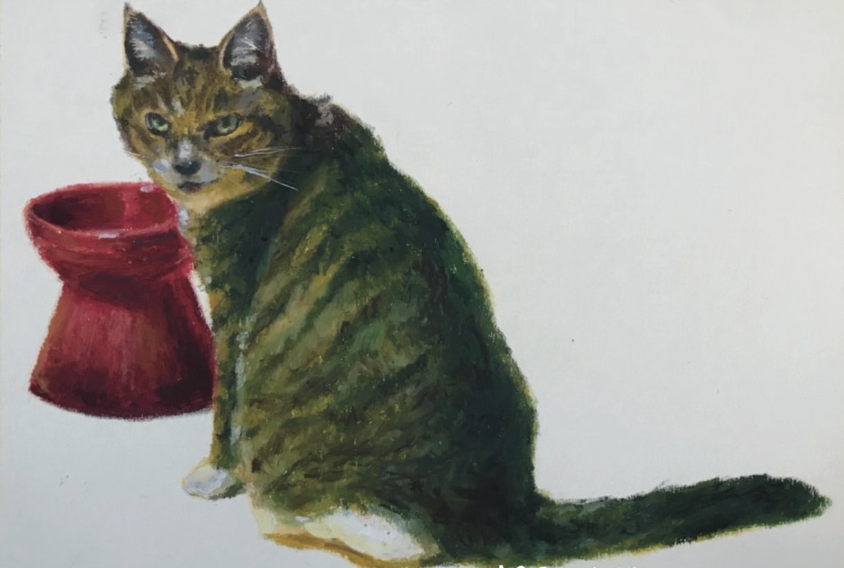 オイルパステルでペット画や似顔絵お描きします 色鉛筆とオイルパステルで温かい色合を表現。プレゼントにぜひ イメージ7