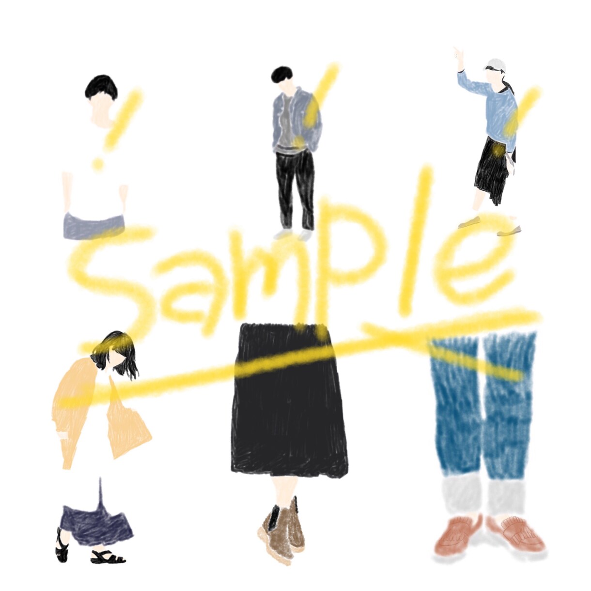 ちょっとおしゃれな絵を描きます Instagramに載せるとおしゃれです＼(^o^)／ イメージ2