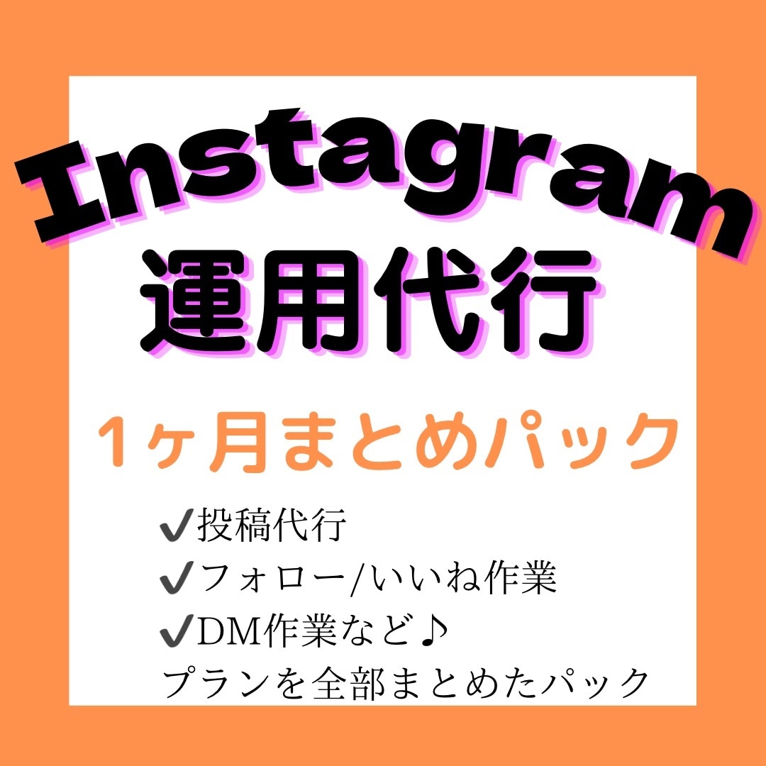 1ヶ月Instagram/インスタの運用代行します SNS代行専門者とwebデザイナーのチームが運用を代行します イメージ2