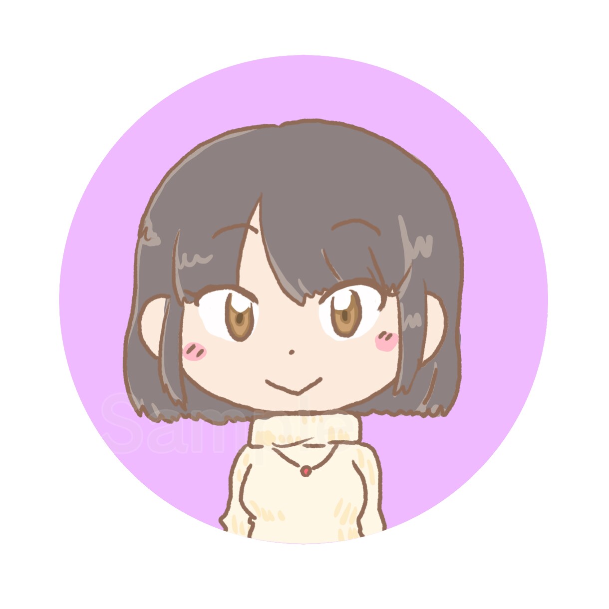 ゆるふわイラストのアイコンお描きします ブログやSNSのアイコンにどうぞ！ イメージ9