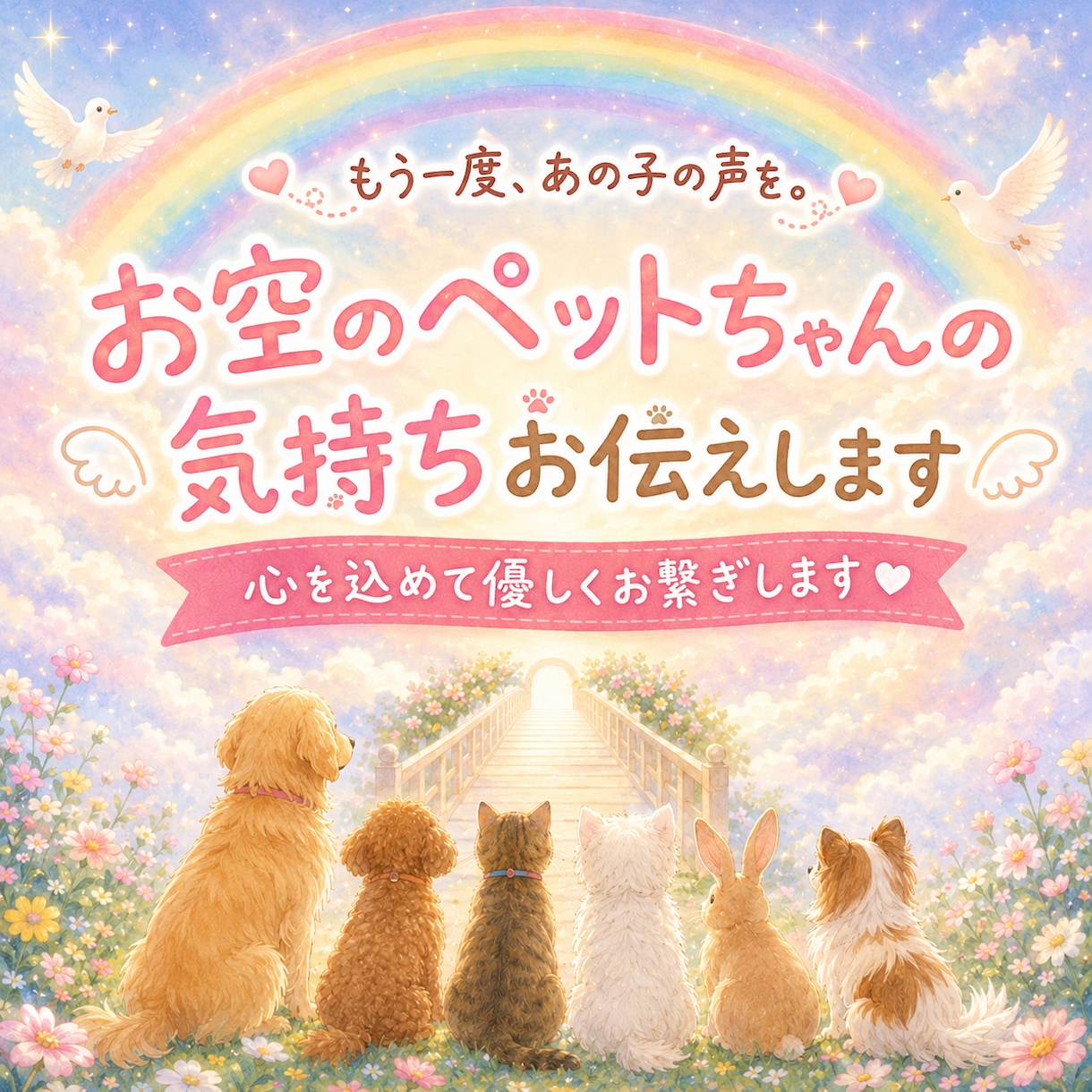 お空のペットちゃんと心を繋ぎ想いを届けます ＊後悔＊伝えたかった想い＊今の気持ちを知りたい方へ イメージ1