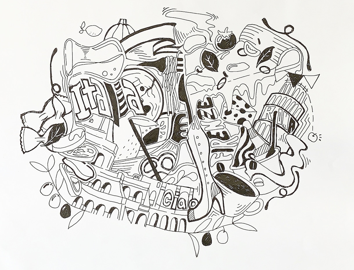 ボールペン画描きます テーマやモチーフに沿って一色ボールペンで華やかに書き上げます イメージ4