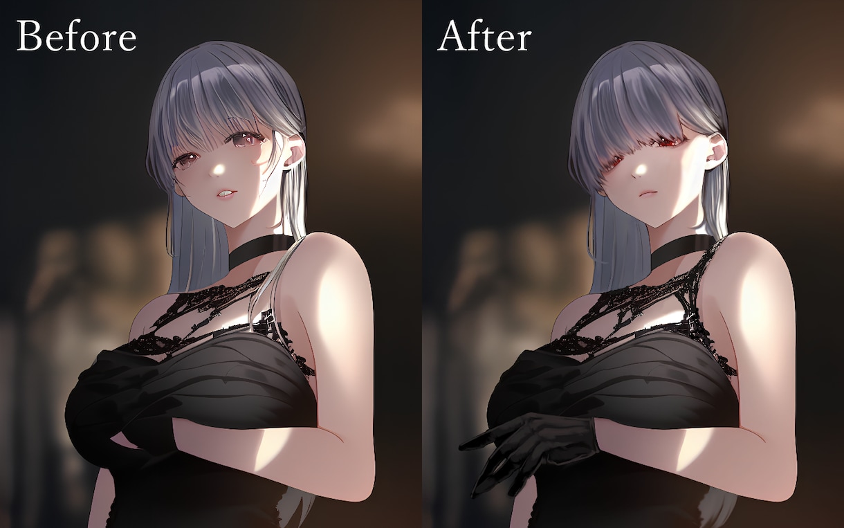 AI生成イラストの加筆修正をいたします あなたの生み出した「好き」をより魅力的なキャラクターに！ イメージ10