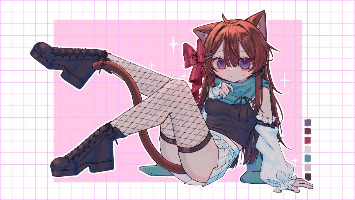 女の子・男の子・立ち絵・三面図イラスト描きます 女の子や男の子ケモ系、女性らしい身体のラインが得意です！！ イメージ4