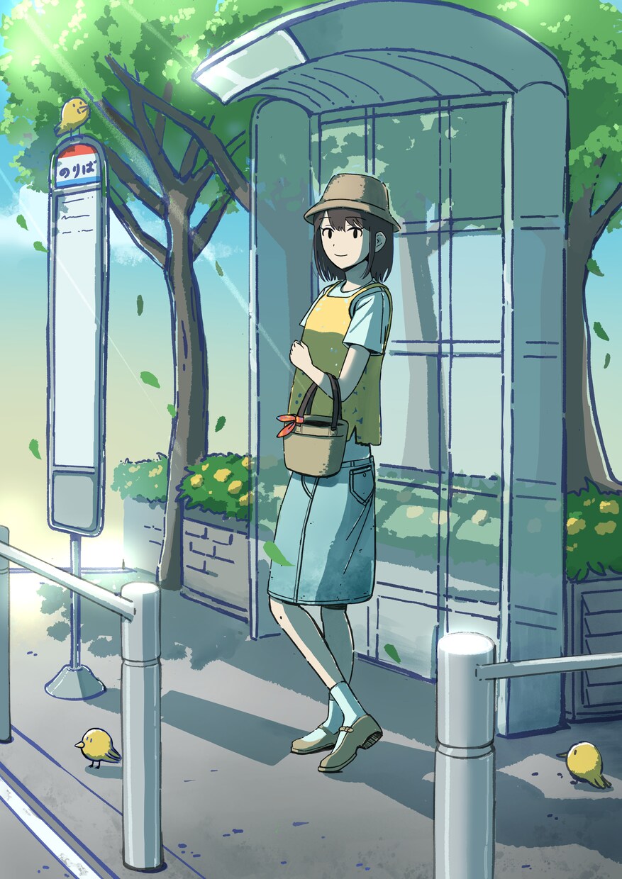 配信・表紙などに　背景ありの一枚絵を描きます 落ちついた、癒される雰囲気の一枚絵が必要な方へ イメージ6