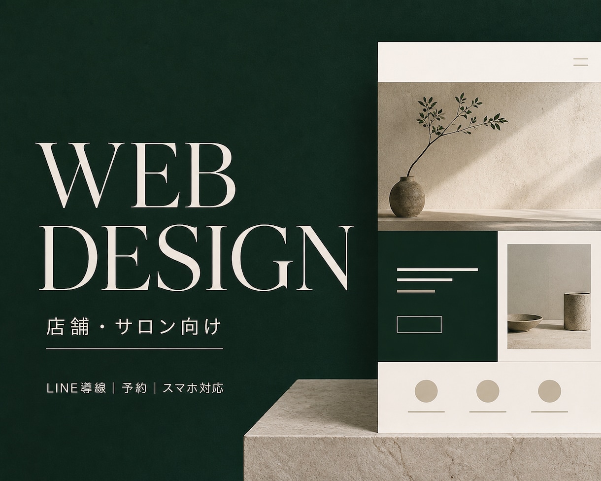 個人店・サロンの予約につながるHPを制作します 文章・構成からお任せOK｜公式LINE導線まで対応 イメージ1