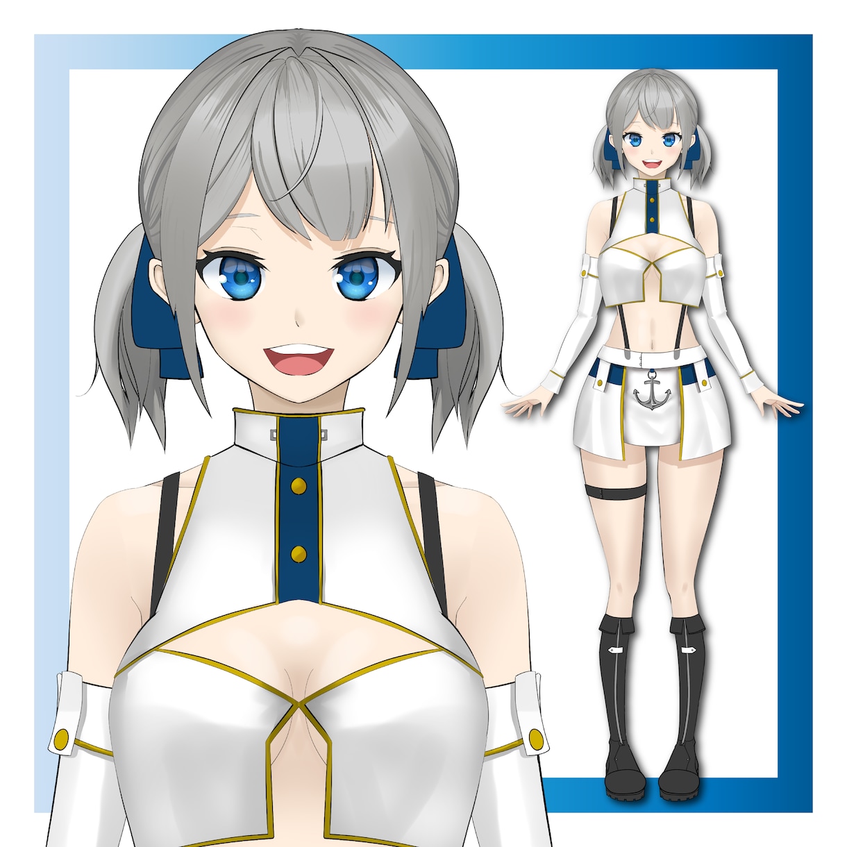 Vライバー配信用立ち絵・イラスト制作します 修正回数無制限!納得の仕上がりにします! イメージ2