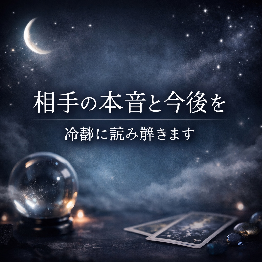 連絡が来ない理由と本心を読み解きます」ます モヤモヤを言語化し、取るべき行動まで伝えます イメージ1