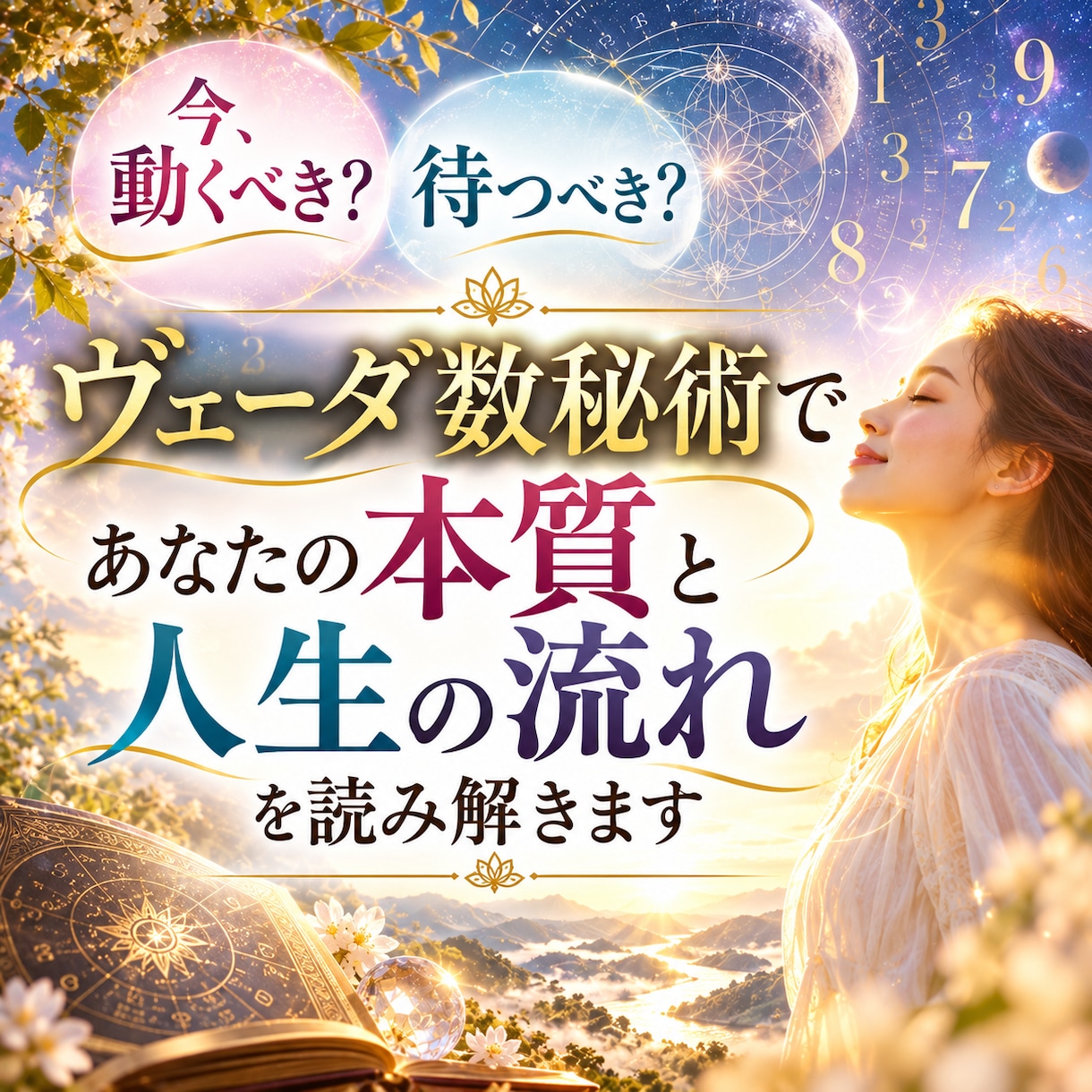 ヴェーダ数秘術で本質と、人生の流れを読み解きます 自分を知り、流れを知れば、人生はもっと軽やかに動き出す。 イメージ1