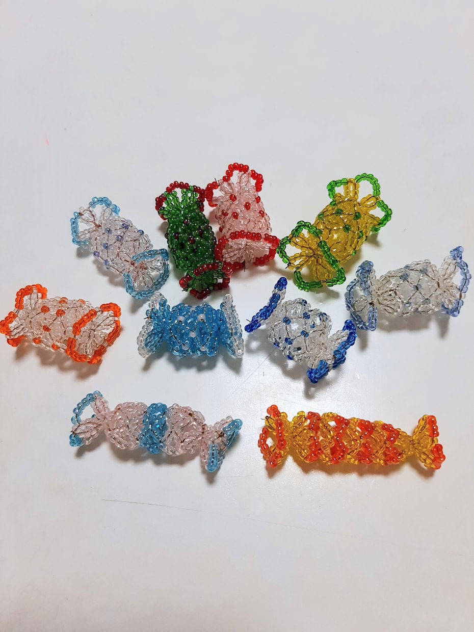 ビーズで作ったあめを販売します ビーズで作った立体のあめ10種類です。 イメージ1