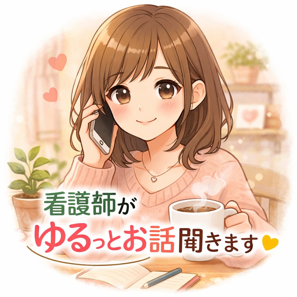 現役看護師が友達みたいにゆるっとお話聞きます 否定もアドバイスもしません◎ただゆっくり聞くだけの時間です イメージ1