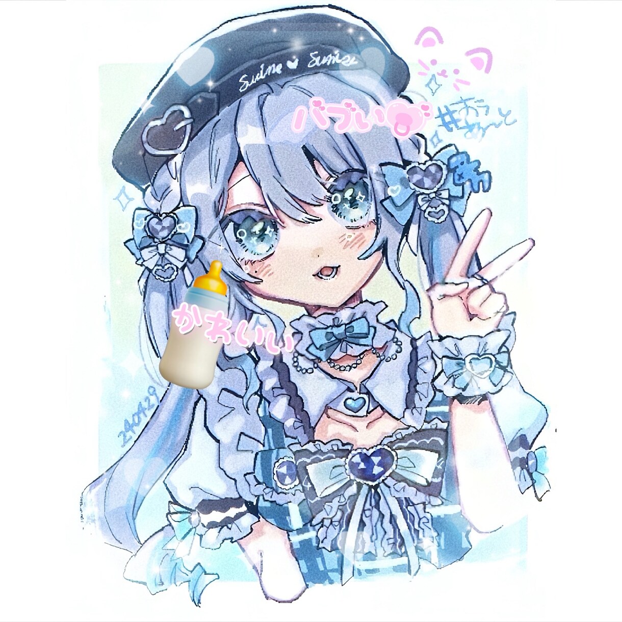格安で萌えな絵を描きます 流行りのカワイイ女の子を独自の絵柄にアレンジします。 イメージ4
