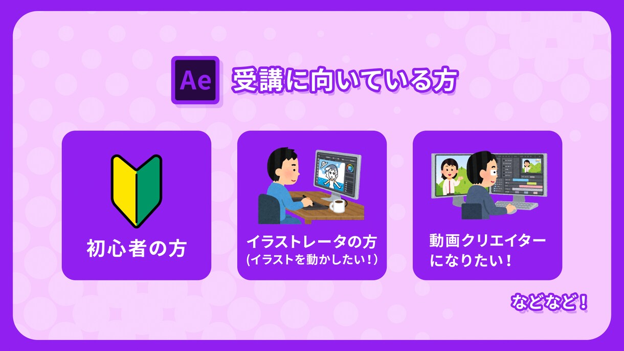 After Effectsの使い方を教えます モーショングラフィックを作る基礎的な知識を身につけられます イメージ3