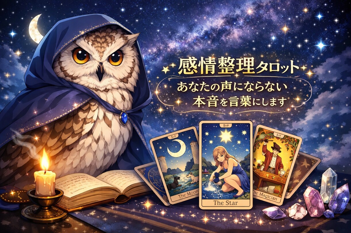 感情整理タロット｜迷いを言語化し心を整えます 【3000字の丁寧な鑑定】予言ではなく、深い納得感と安心を。 イメージ1