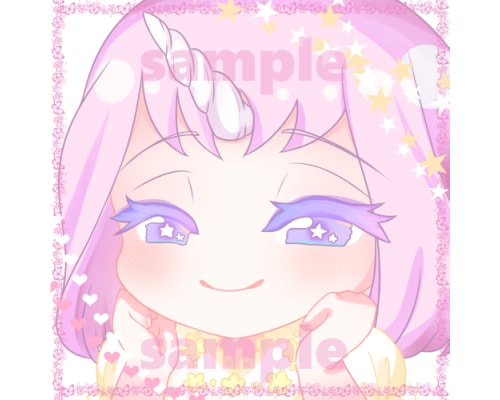 可愛い女の子のSNS用アイコン描きます。 イメージ2