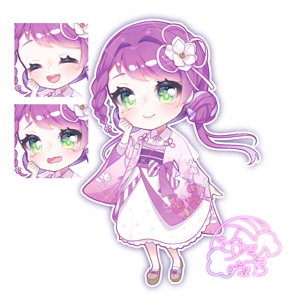 ミニキャラ/SDイラストお描きします グッズ/配信/アイコンなどに!ころっと可愛く仕上げます! イメージ2