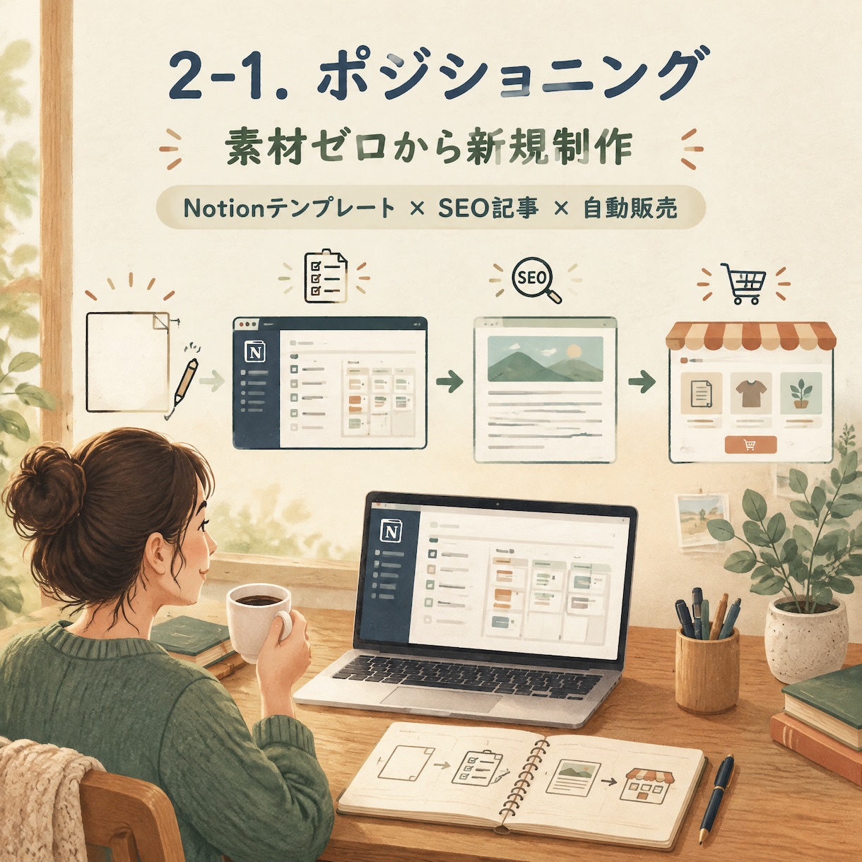 Notion等のテンプレ制作案件の提案書作成します テンプレ制作からSEO集客導線まで。「仕組みごと任せて」 イメージ3