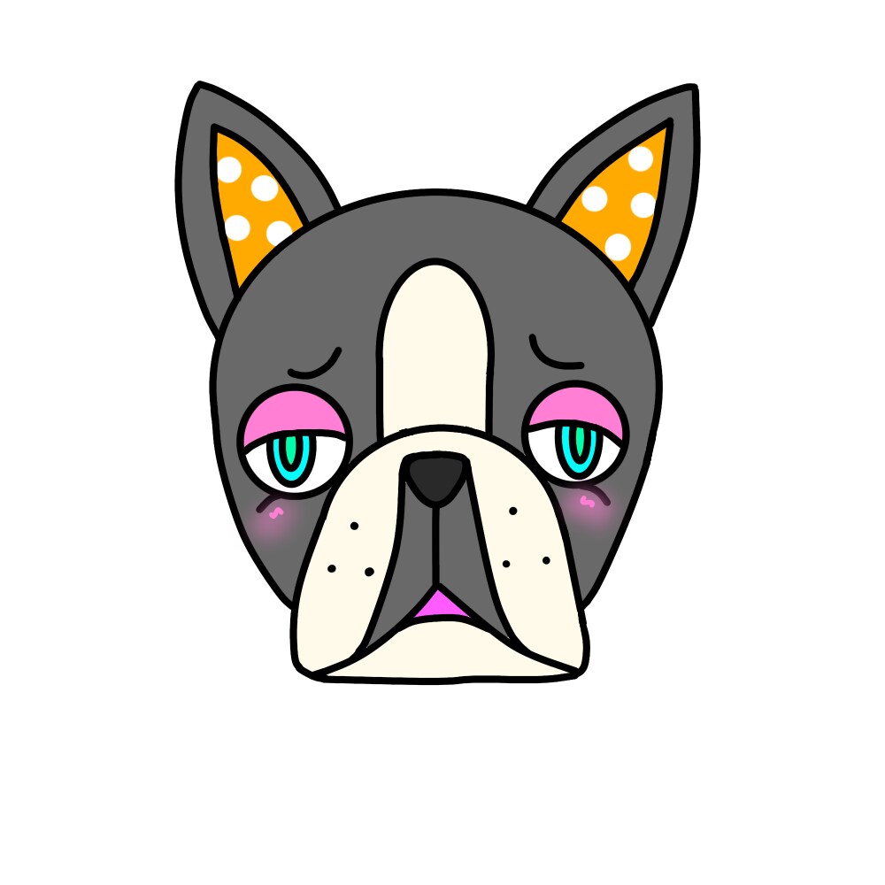 みんなに愛されるキャラクターを提供します 耳のドット柄がチャームポイントの動物たち イメージ3