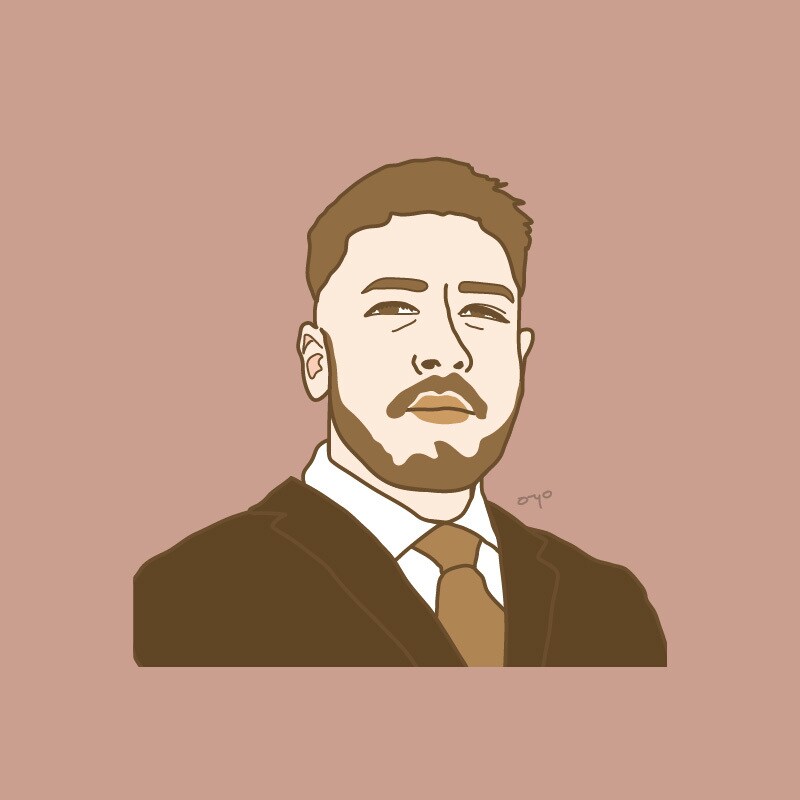 顔写真は苦手！同系色でまとめたイラストお作ります シンプルで雰囲気のあるイラストをアイコンや名刺にどうぞ♪ イメージ1