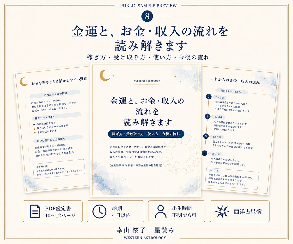 金運と、お金・収入の流れを読み解きます 稼ぎ方・受け取り方・使い方から、お金との関係を読み解きます イメージ1