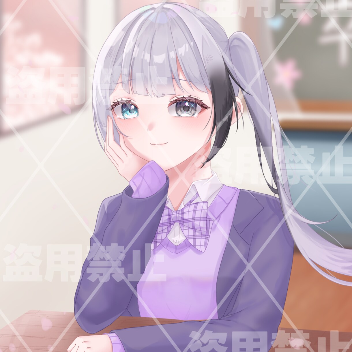SNSアイコン/表情が映えるアイコン描きます 透明感があるキラキラな可愛いイラストを制作します！ イメージ3