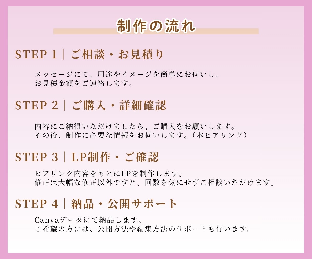上品×大人可愛いLP作成します 世界観に合ったスマホファーストなLPを作成 イメージ9