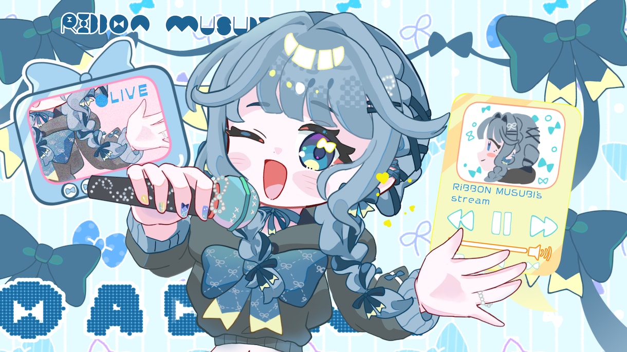 配信待機画面・エンドカードをイラストから制作します もちもち可愛く動きます！現在実績募集中！ イメージ3