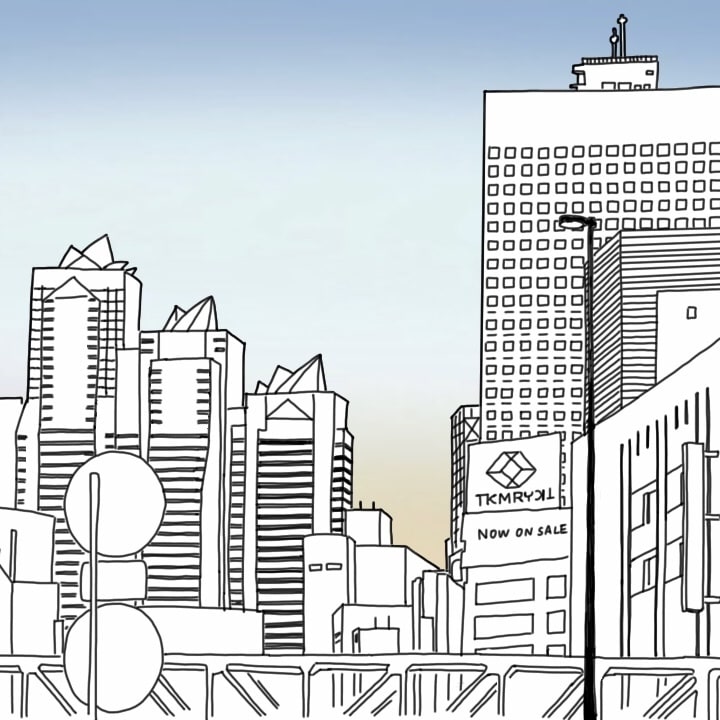 街のイラストを描きます 建築や街のコンセプトを伝える手書きイラストです。 イメージ3