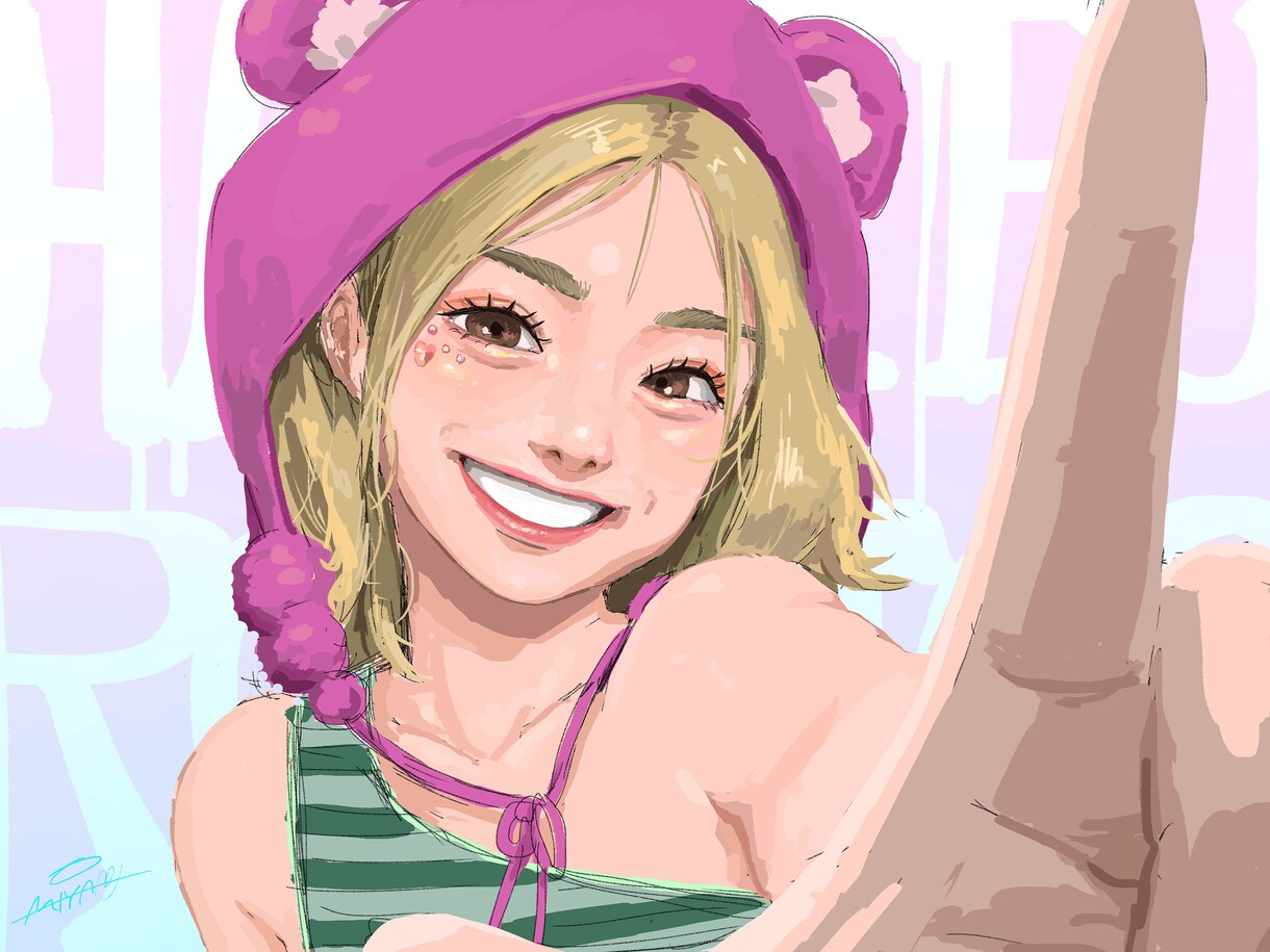 ポップでクールな目を引くイラスト描きます アニメ・リアル・ポップなど幅広い絵柄に対応いたします イメージ1