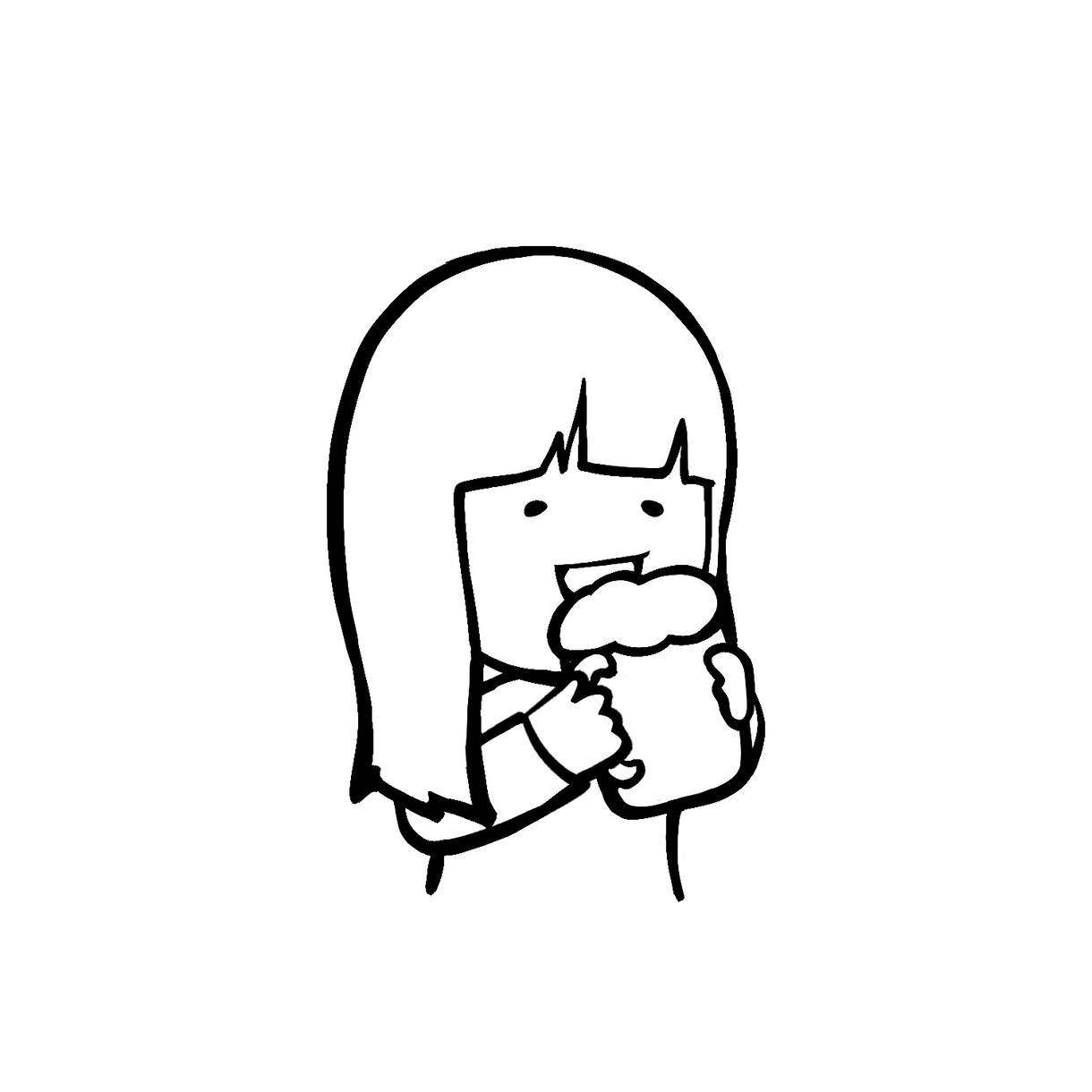 筆ペン風のゆるシンプルイラストお描きします アイコン、ヘッダー、似顔絵、壁紙、LINEスタンプ等に！ イメージ8