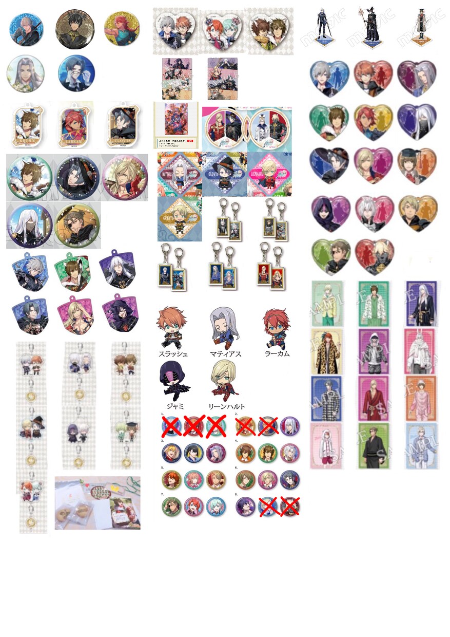 オタクのグッズの交換などに使える画像を作ります 欲しいグッズ,求めているキャラ,優先グッズ,住所画像 など イメージ5