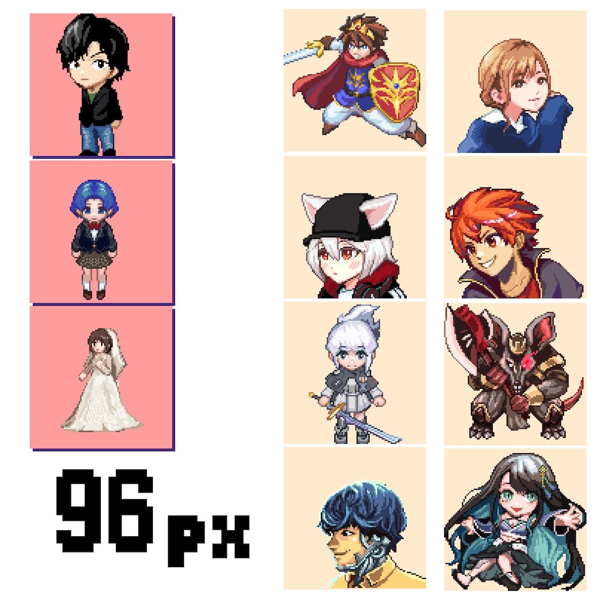 ドット絵作成します ゲーム・アニメーション・SNSなど幅広いテイストで制作 イメージ5