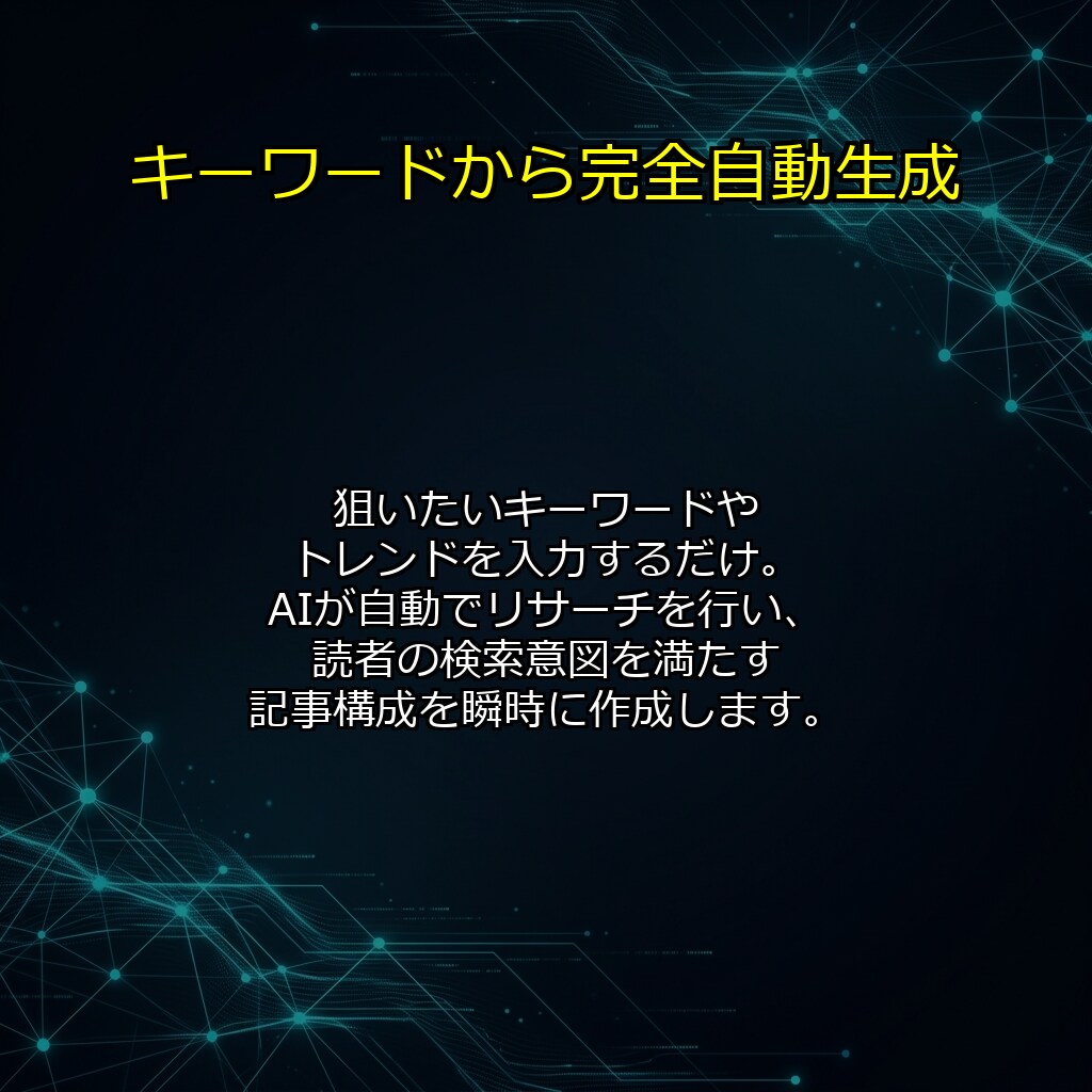 完全自動のSEO特化型AIブログを構築します 放置で集客！最新AIが記事を自動生成・投稿する強力なシステム イメージ4